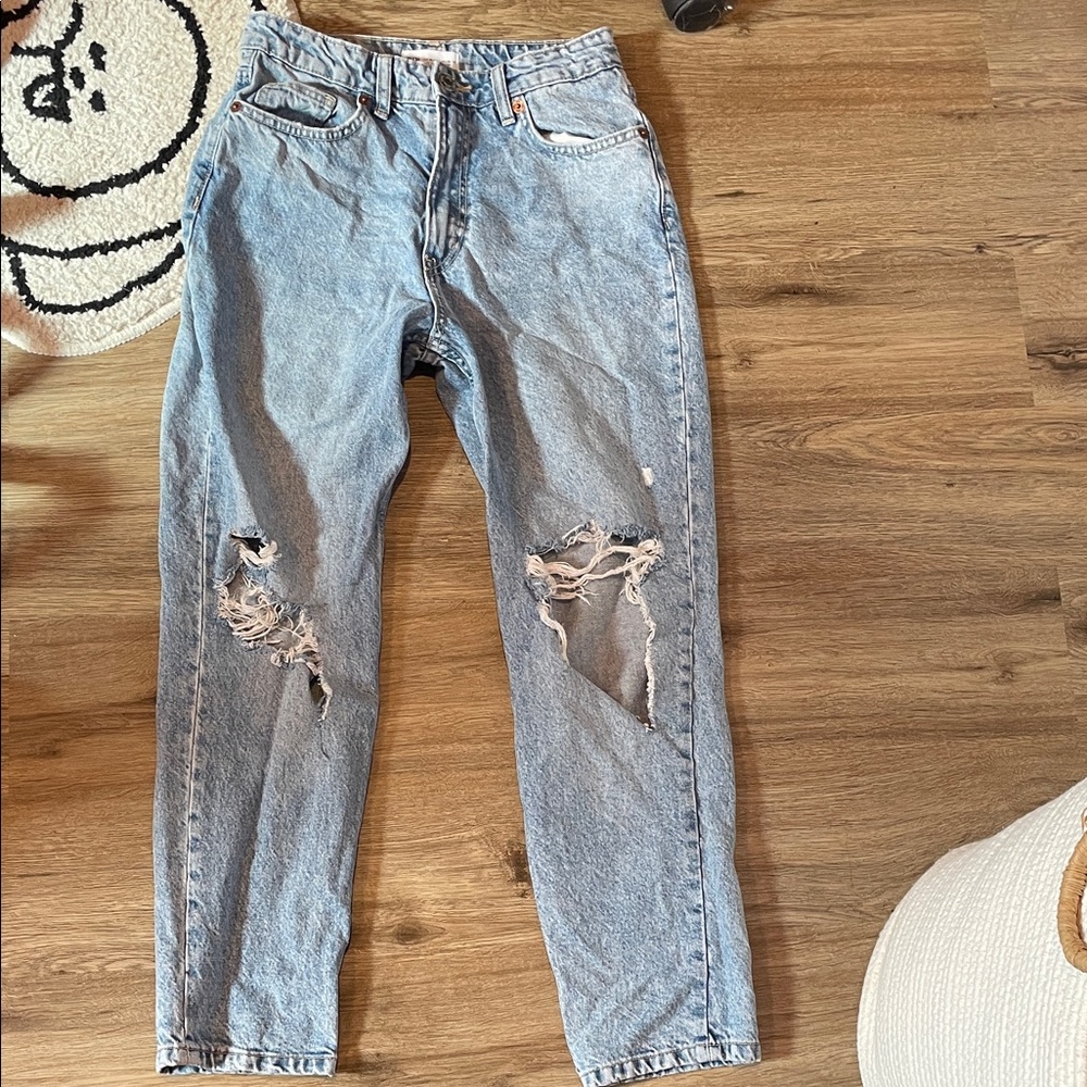 ZARA Distressed Blue Women's Jeans